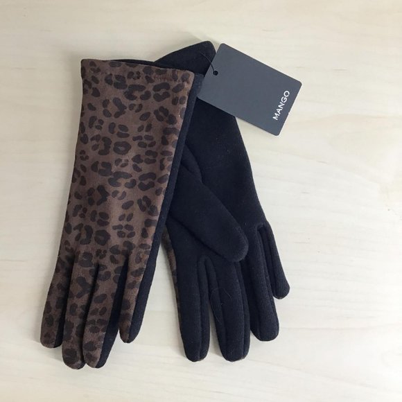 Mango Accessories - Mango Animal Print Gloves/One Size/BNWT